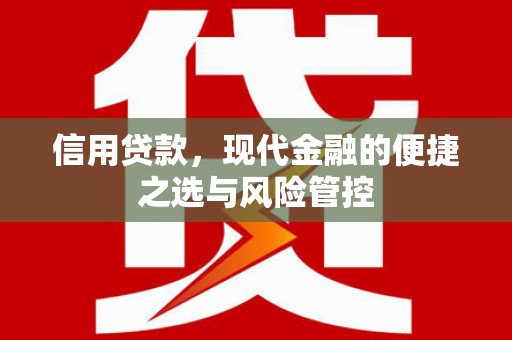 利通信用贷款，现代金融的便捷之选与风险管控