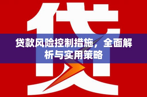 利通贷款风险控制措施，全面解析与实用策略