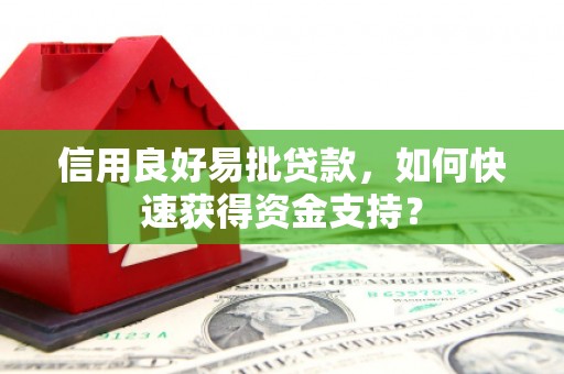 利通信用良好易批贷款，如何快速获得资金支持？