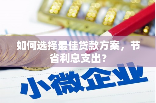 利通如何选择最佳贷款方案，节省利息支出？