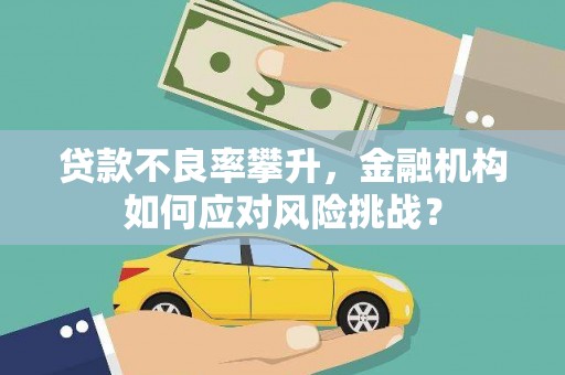 利通贷款不良率攀升，金融机构如何应对风险挑战？