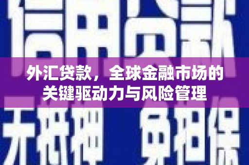 利通外汇贷款，全球金融市场的关键驱动力与风险管理