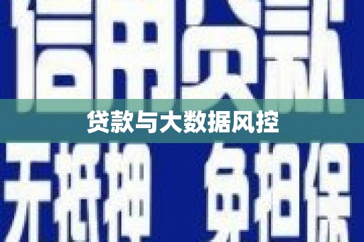 利通贷款与大数据风控