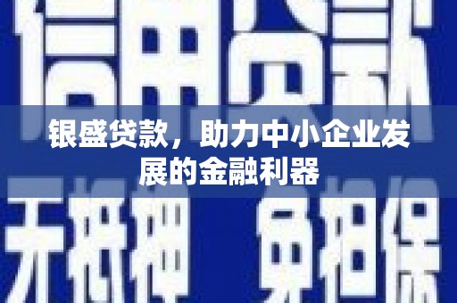 利通银盛贷款，助力中小企业发展的金融利器