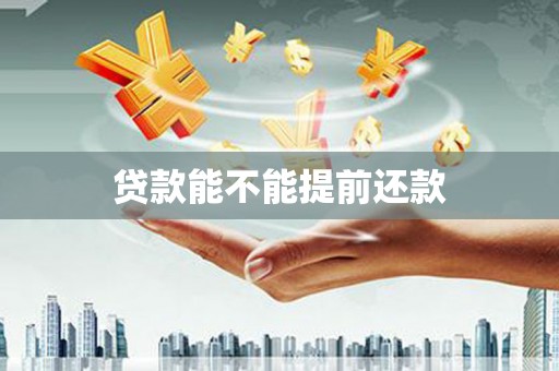 利通贷款能不能提前还款