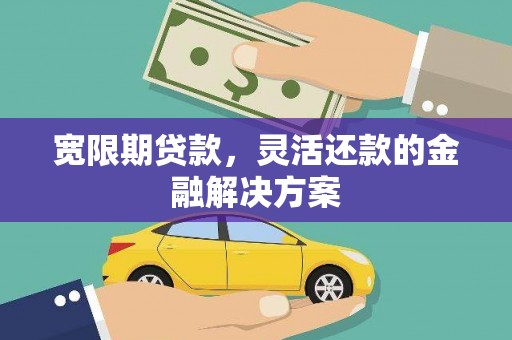利通宽限期贷款，灵活还款的金融解决方案