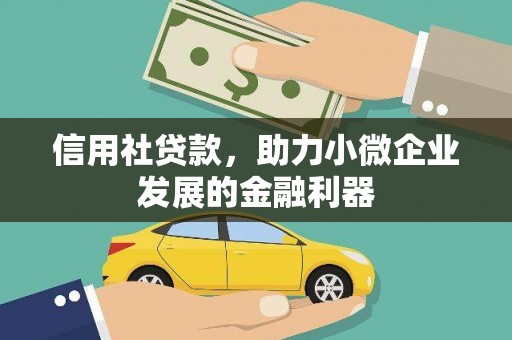 利通信用社贷款，助力小微企业发展的金融利器