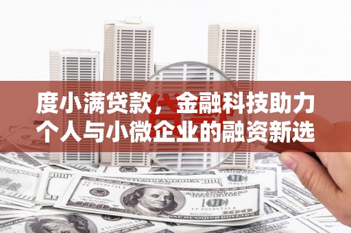 利通度小满贷款，金融科技助力个人与小微企业的融资新选择