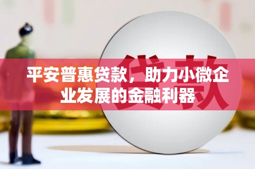 利通平安普惠贷款，助力小微企业发展的金融利器