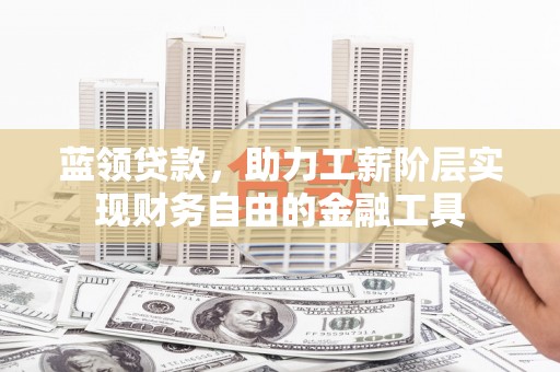 利通蓝领贷款，助力工薪阶层实现财务自由的金融工具