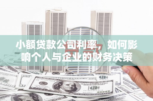 利通小额贷款公司利率，如何影响个人与企业的财务决策