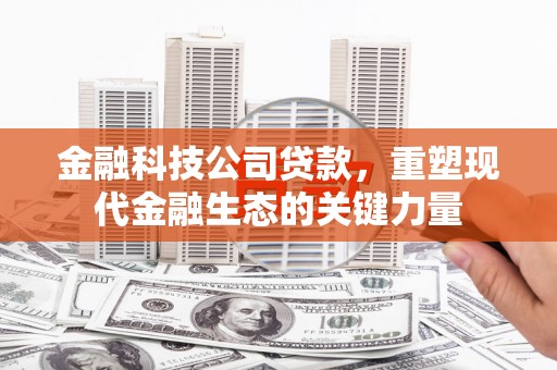 利通金融科技公司贷款，重塑现代金融生态的关键力量