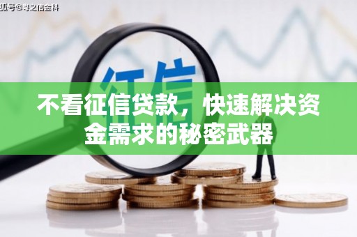 利通不看征信贷款，快速解决资金需求的秘密武器