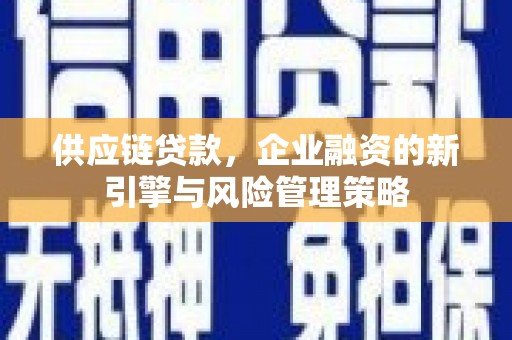 利通供应链贷款，企业融资的新引擎与风险管理策略