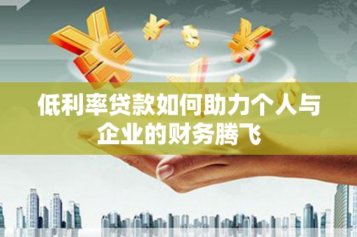 利通低利率贷款如何助力个人与企业的财务腾飞