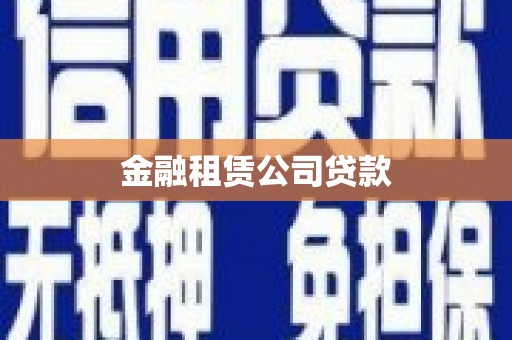 利通金融租赁公司贷款