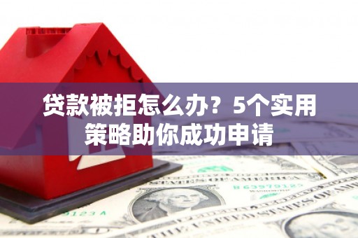 利通贷款被拒怎么办？5个实用策略助你成功申请