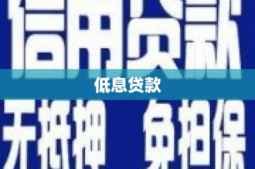 利通低息贷款