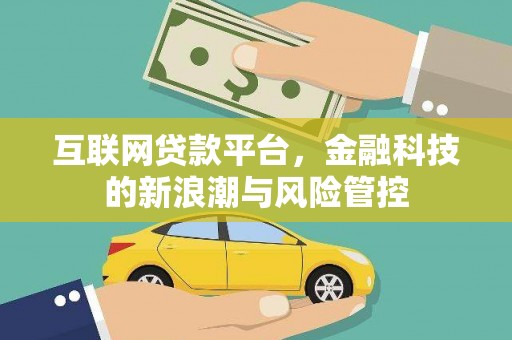 利通互联网贷款平台，金融科技的新浪潮与风险管控