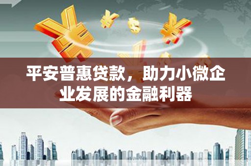 利通平安普惠贷款，助力小微企业发展的金融利器