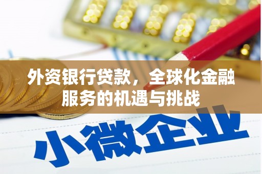 利通外资银行贷款，全球化金融服务的机遇与挑战