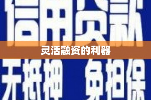 利通灵活融资的利器