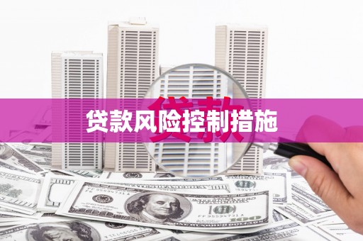 利通贷款风险控制措施