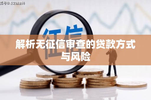 利通解析无征信审查的贷款方式与风险