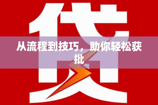 利通从流程到技巧，助你轻松获批